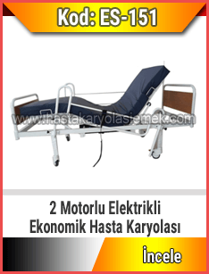 2 motorlu tam otomatik hasta karyolası