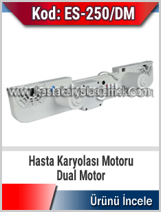 Hasta karyolası için dual motor