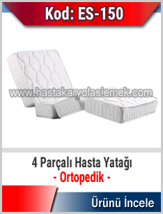 4 parçalı ortopedik hasta yatağı