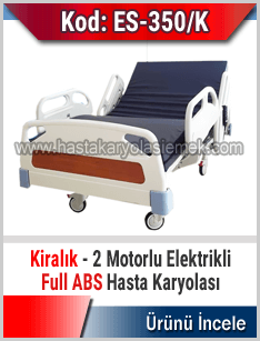 Kiralık Full Abs 2 Motorlu Hasta Karyolası