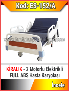 Kiralık Full Abs 2 Motorlu Hasta Karyolası