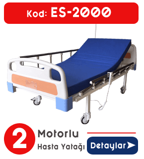 2 Motorlu Hasta Yatağı