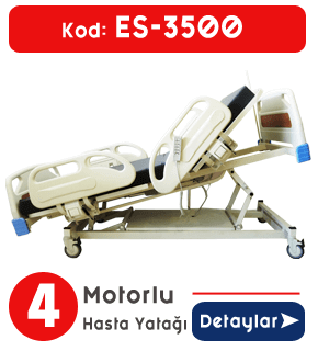 4 Motorlu Hasta Yatağı