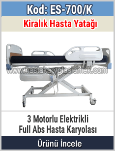 Kiralık 3 motorlu full abs hasta karyolası