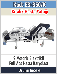 Kiralık full abs 2 motorlu hasta karyolası